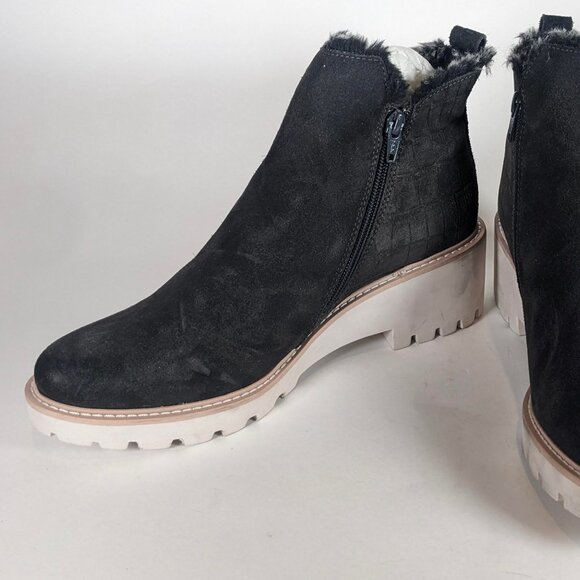 Dolce Vita Shoes - Dolce Vita Dark Grey/Black Faux ankle boots. Size 9.5, slight heels for comfort